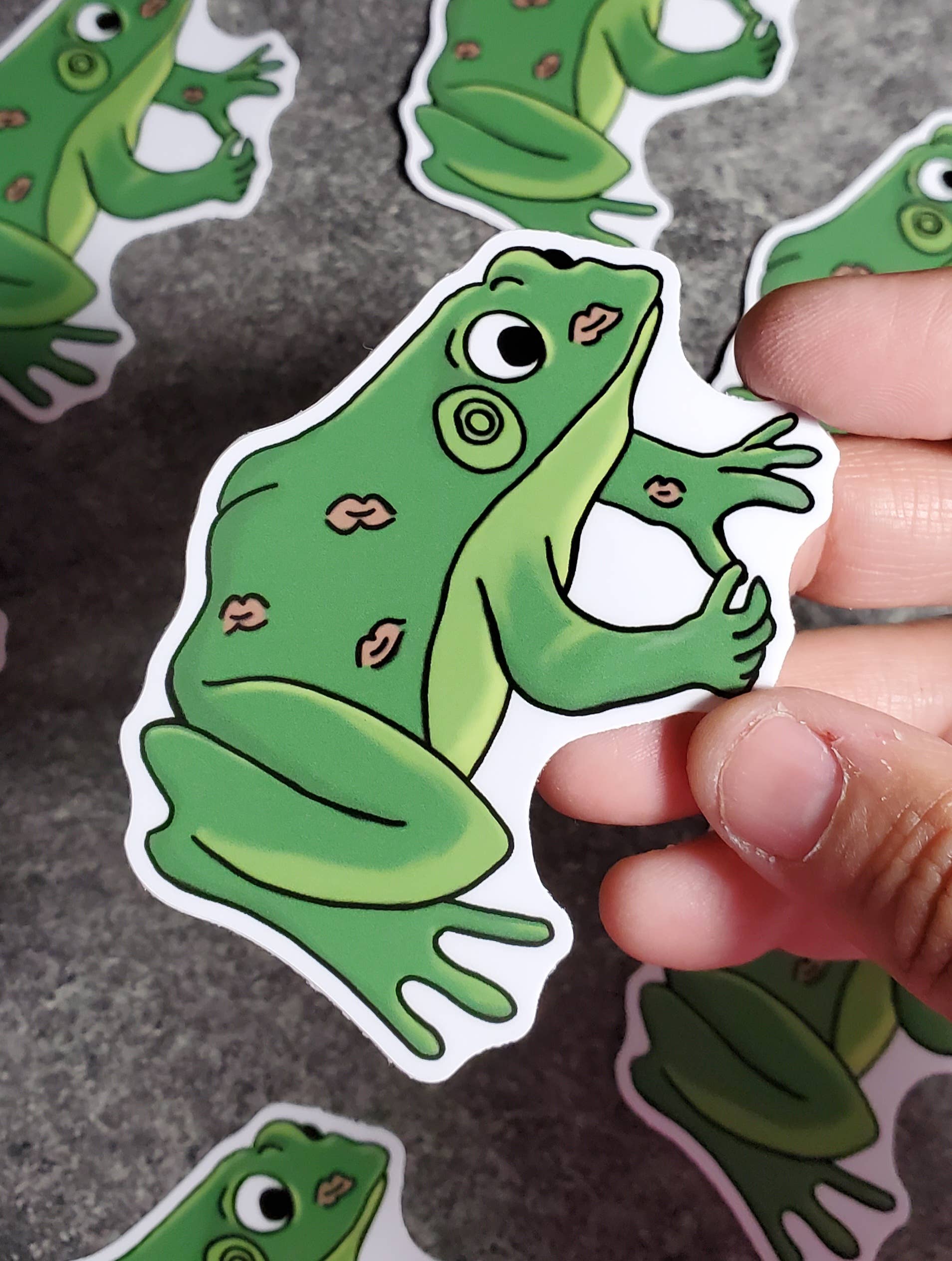 Dragon Art - Wholesale Sticker - Frog Prince Kisses Sticker1