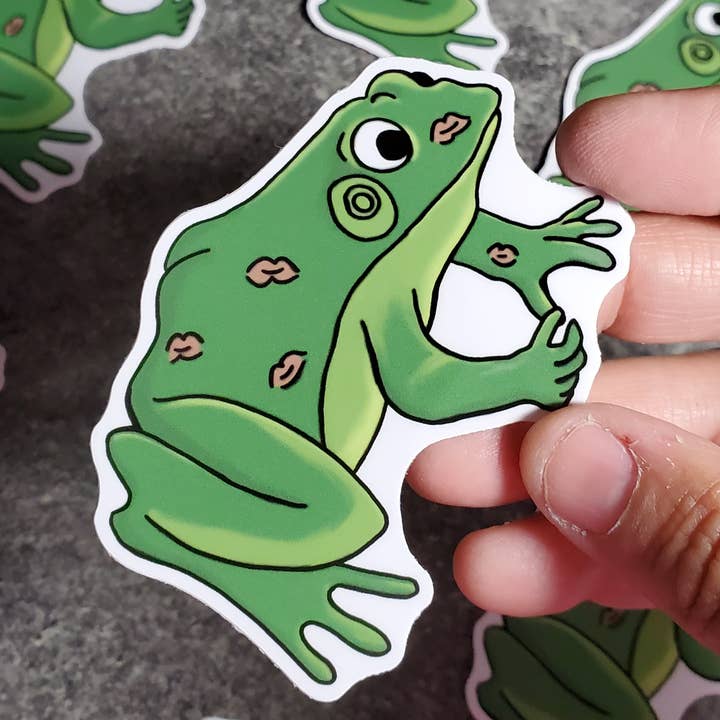 Dragon Art - Wholesale Sticker - Frog Prince Kisses Sticker1