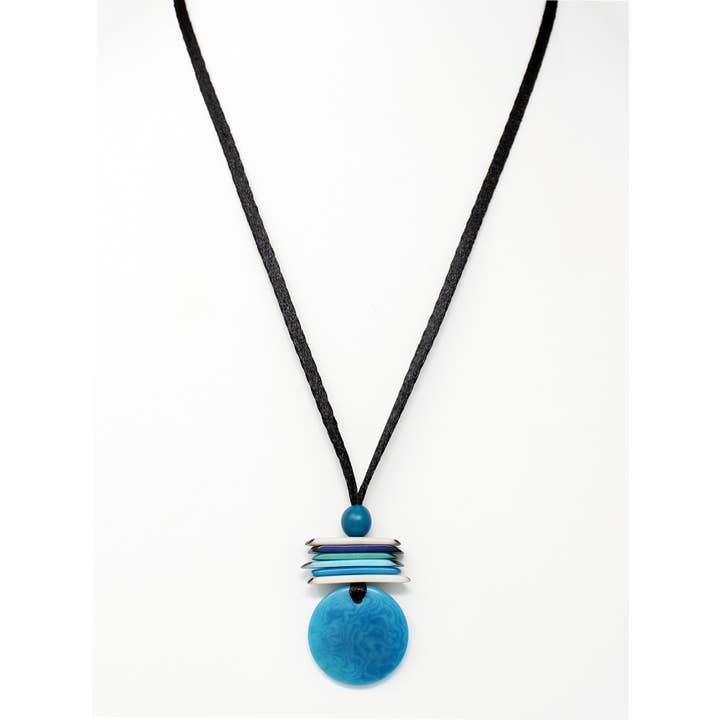 Muichic Natural Jewelry - Wholesale Pendant/Charm Necklace - Coin Tagua Pendant Handmade Fairtrade Lightweight1