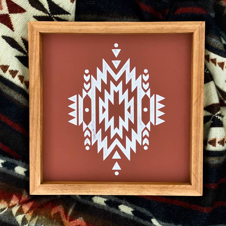 Southern Mesa Trading Co. - Vendita all'ingrosso Cartelli - Arte da parete in legno Cheyenne in ruggine6