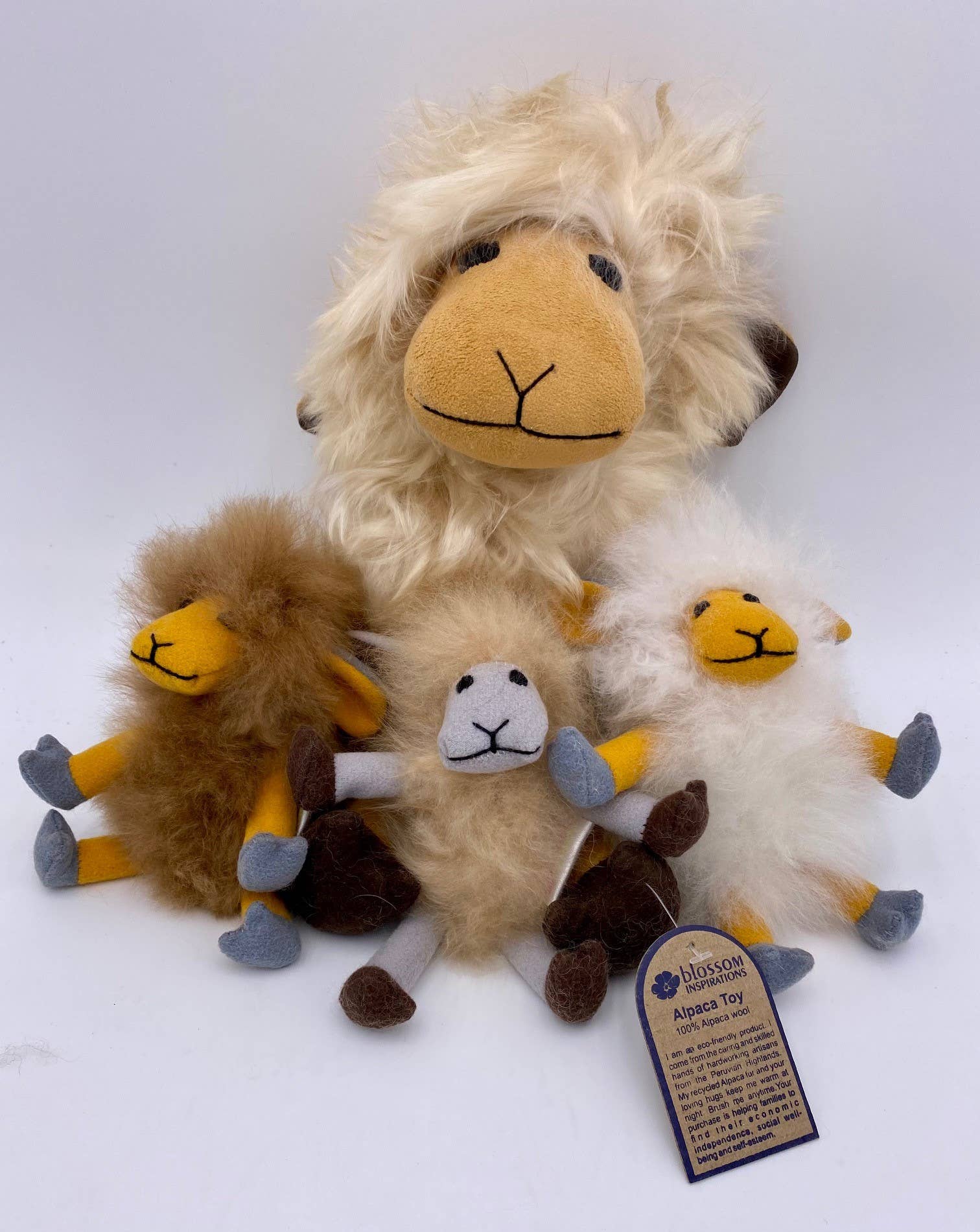 Blossom Inspirations – Großhandel Kuschel-/Plüschtier – Kind & Baby – Lustiges Schaf-Alpaka-F5