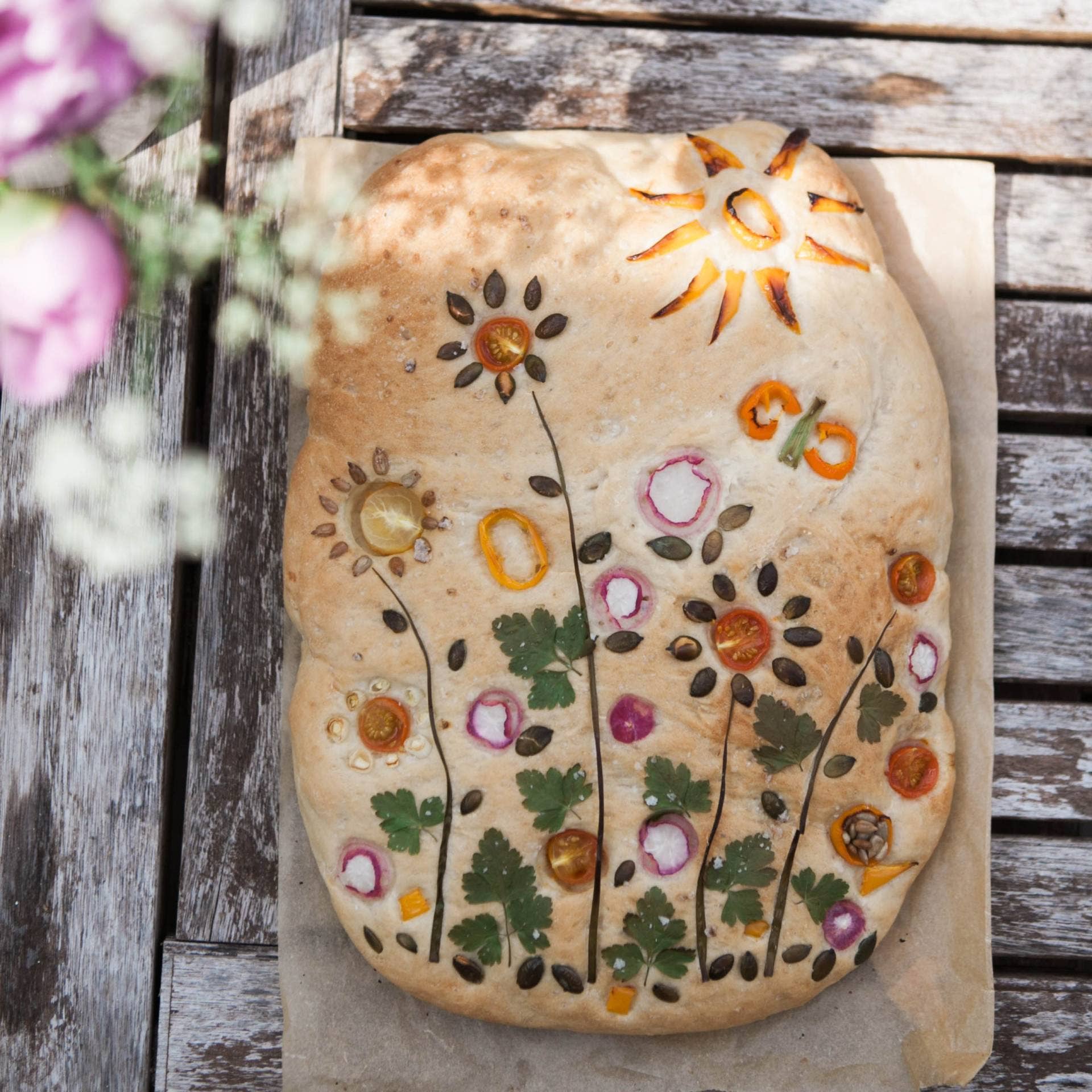 Honeywell Bakes – wholesale Bread mix – Garden Focaccia Bread Baking Kit5