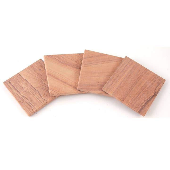 CounterArt/Highland Home/Thirstystone/CoasterStone - Wholesale Coasters - Thirstystone Natural Sandstone Coaster 4 Pack