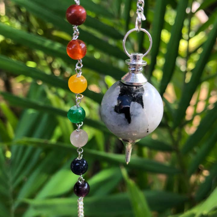 Moon Child - Venta al por mayor Artículo de meditación - Péndulo bola chakra piedra lunar ~ «Intuición y energía lunar»