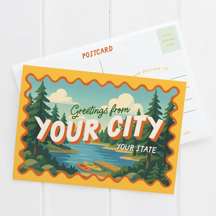 Postkort med skræddersyet sølandskab for engroshandel hos Easyhand Goods – formerly Onderkast