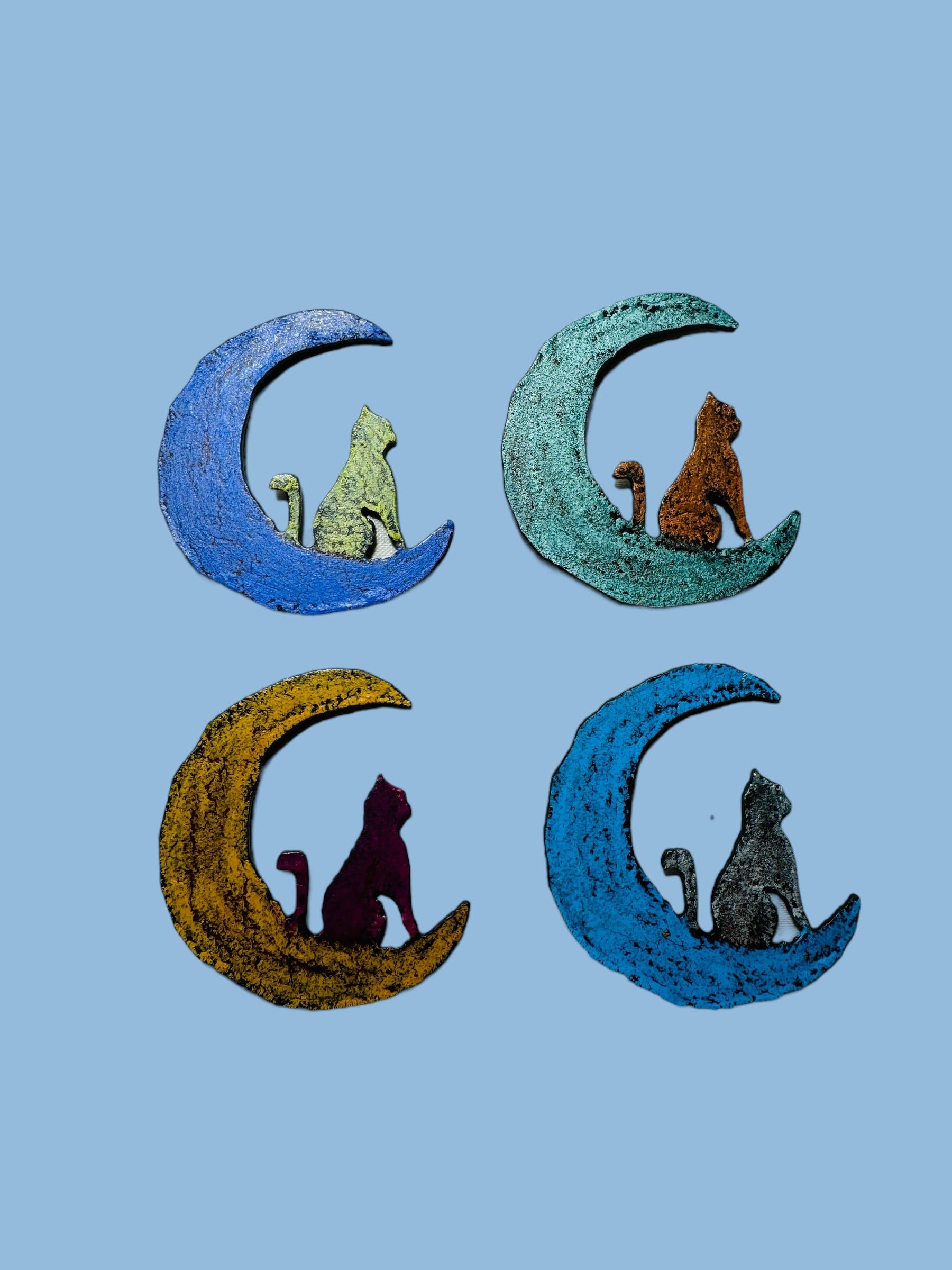 Whimsies - Wholesale Magnet - Moon cat magnet cute impulse sustainable hippie celestial1