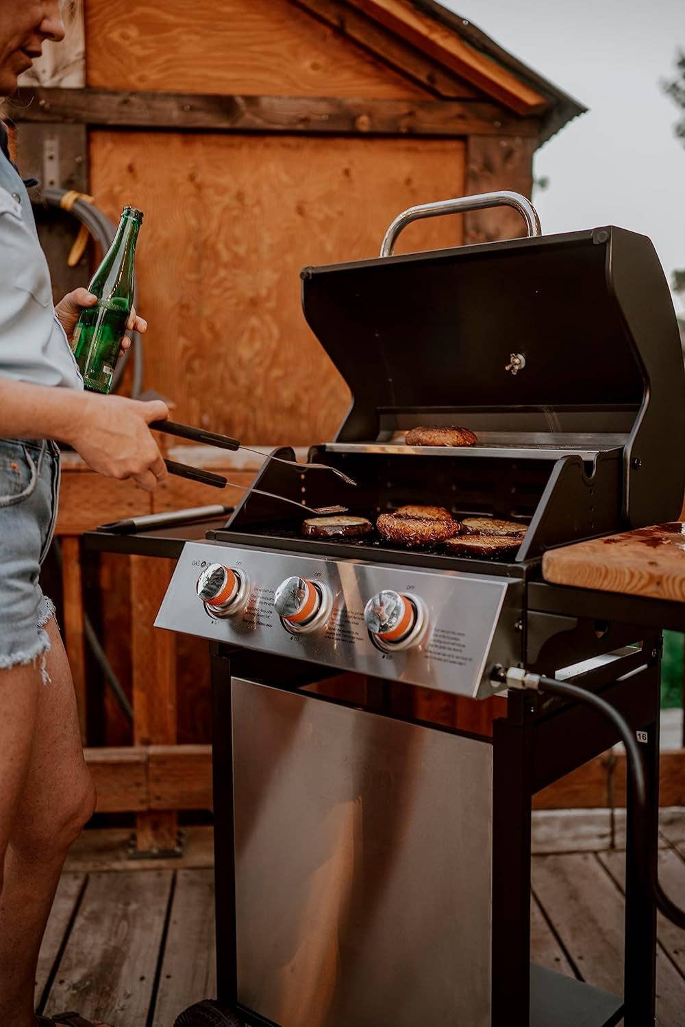 ShipItFurniture - Wholesale Outdoor Grill Tools - 3 Burner Stainless Steel Propane Gas Grill With Cabinet3