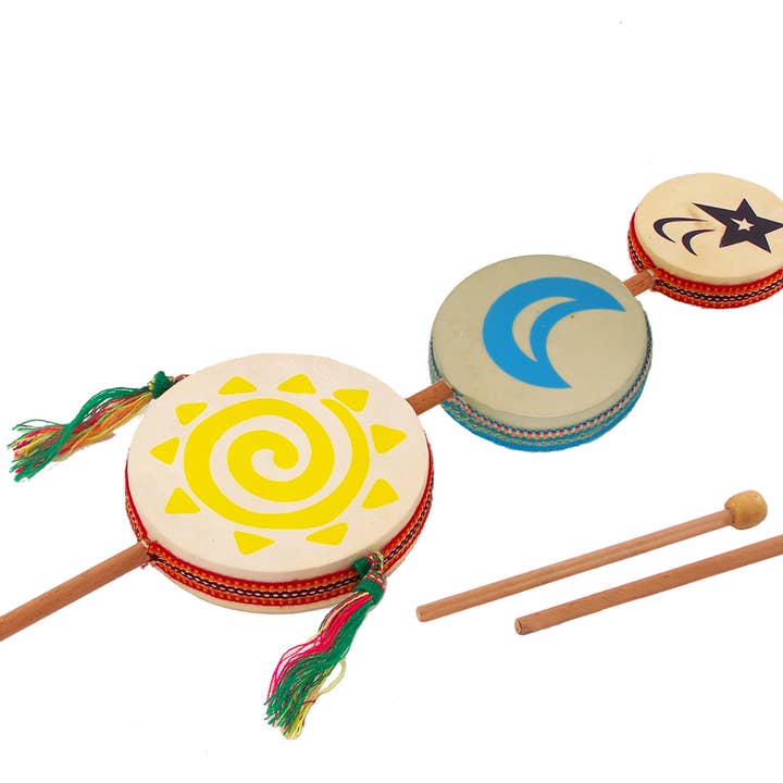 Instrument primé Sun Moon Star Drum™ pour la vente par Jamtown