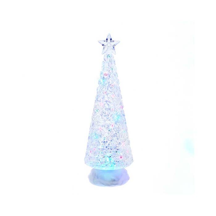 Kurt S. Adler, Inc. - Wholesale Christmas Decoration - 13"B/O LED LITE UP TREE W/WATR TBLP