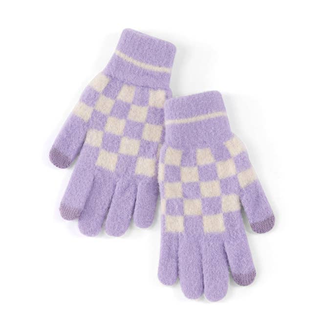 Lilac TANNER TOUCHSCREEN GLOVES for wholesale on Faire