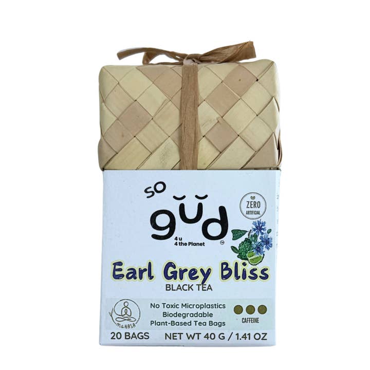 Earl Grey Bliss Thé Noir | Sachets de Thé Végétaliens pour la vente par maNASA Tea