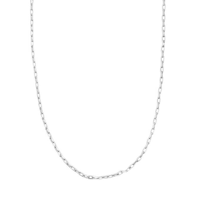 MIA Jewelry – Großhandel Gliederhalskette – 2-mm-Büroklammer Dainty Chain (F179)1