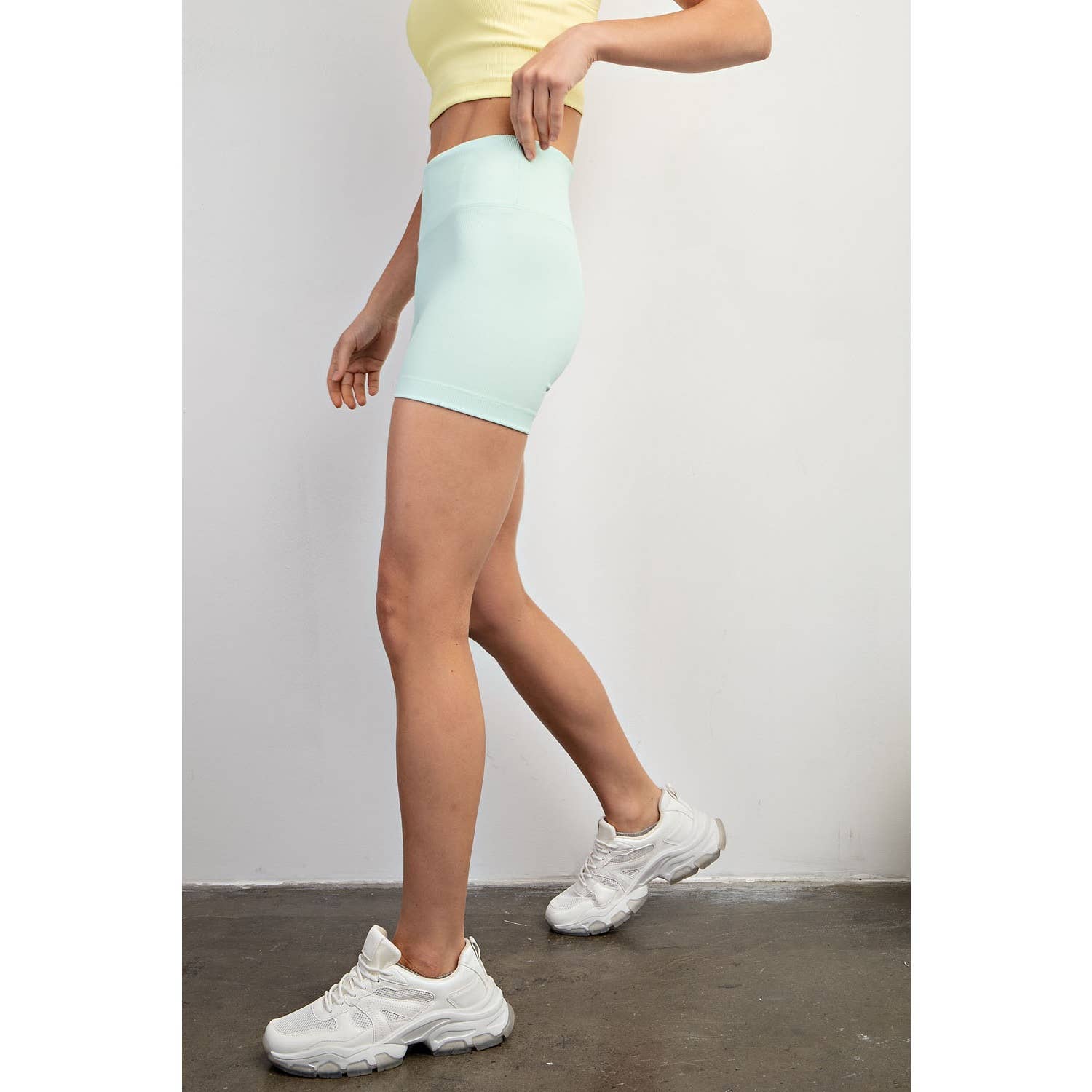 Rae Mode - Wholesale Athletic Shorts - Women's - NYLON RIB BIKER PANT WITH SIDE POCKETS31