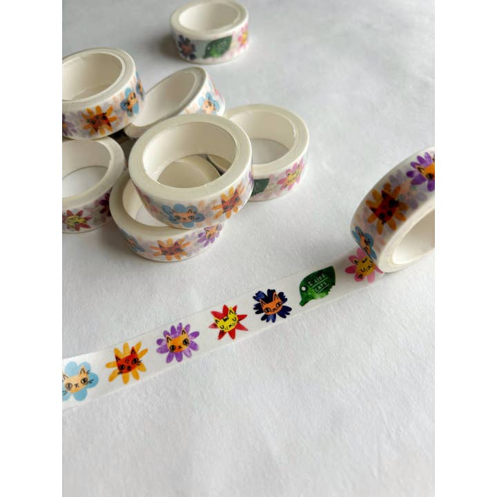 Flower Cats Decorative Washi Tape for Scrapbooking for wholesale by I LIKE CATS