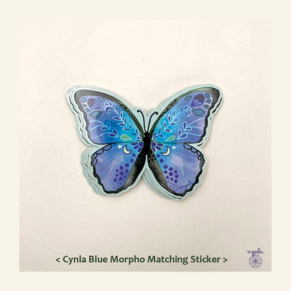 Cynla – Großhandel Geburtstagskarten – Blaue Morpho Butterfly-Grußkarte — Schmetterlinge zum Geburtstag5