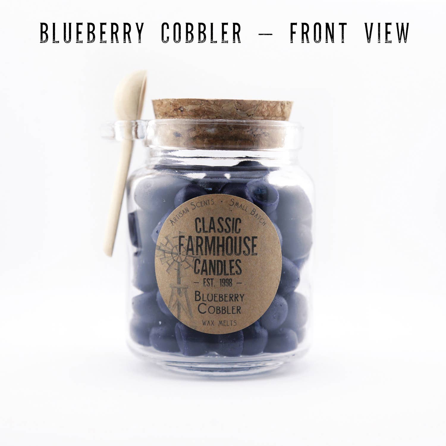 Classic Farmhouse Candles - Wholesale Wax Melt - NEW! Classic Wax Melt Jar - Blueberry Cobbler