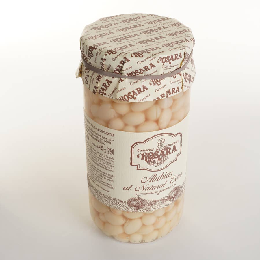 Conservas Rosara - Wholesale Beans - ROUND WHITE BEAN JAR 720 ml.1