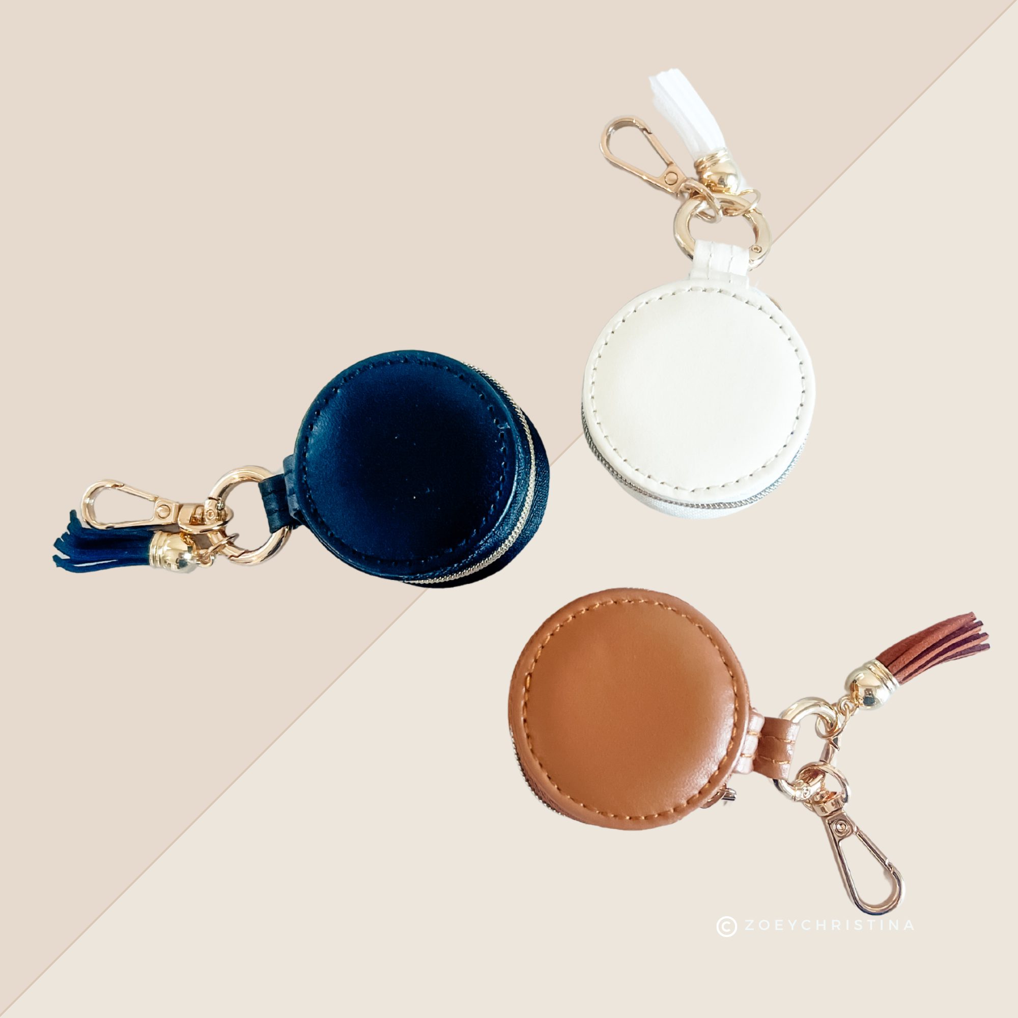 Zoey Christina - Venta al por mayor Llavero - Mujer - Llavero con Mini Joyero y Borla – 3 Opciones de Color6