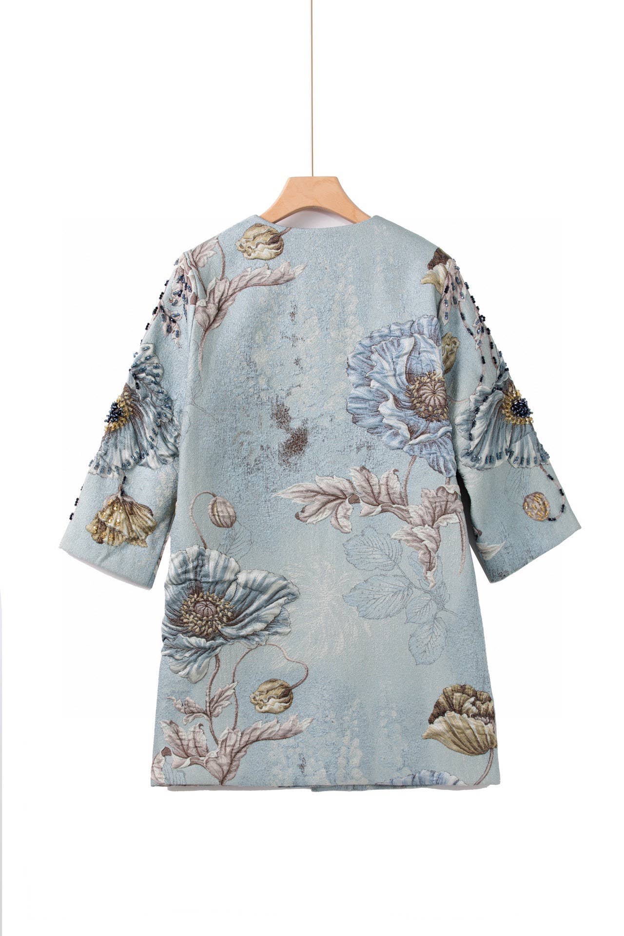 Productseeker - Vente Robe – femme - Coupe-vent fleuri à perles CT102Y avec charme à col rond6