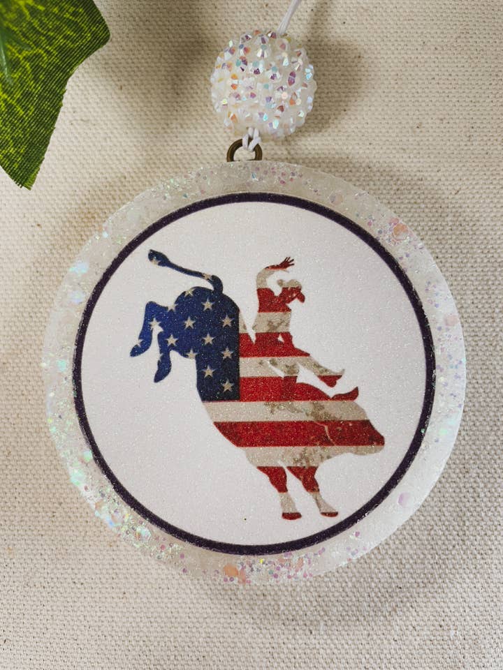 Western, rodéo, frais de voiture, désodorisant, frais pour la vente par Woven Knots