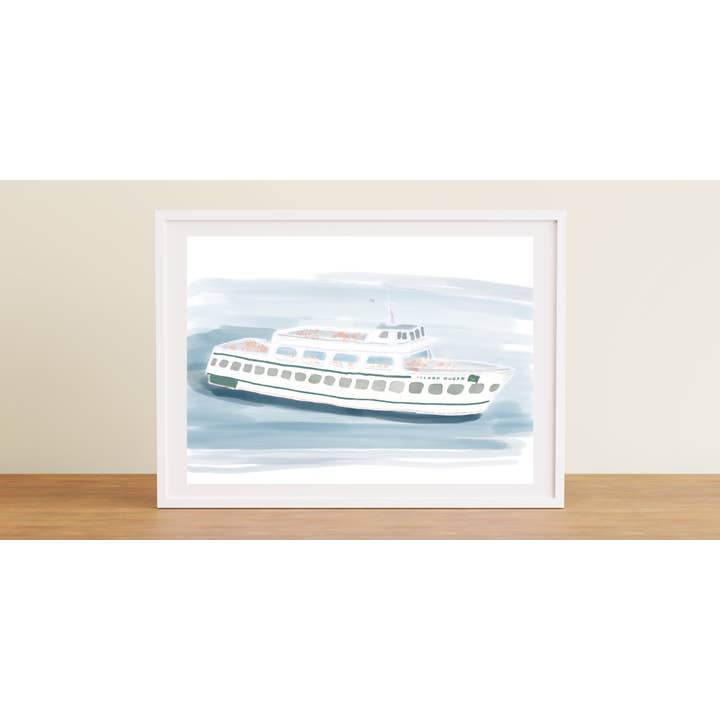 Ferry Island Queen pour la vente par Tiny Ink Boston