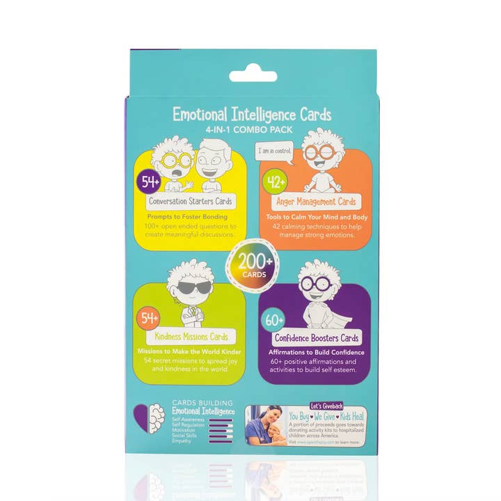 Open The Joy - Wholesale Learning Cards - Kids & Baby - 4-1 Emotional Intelligence Building Cards Set2