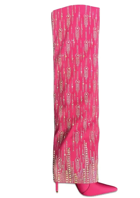 Pazzle - Wholesale Booties - Women's - CHALLENGE-101 Women's Rhinestone Heel Boot 2