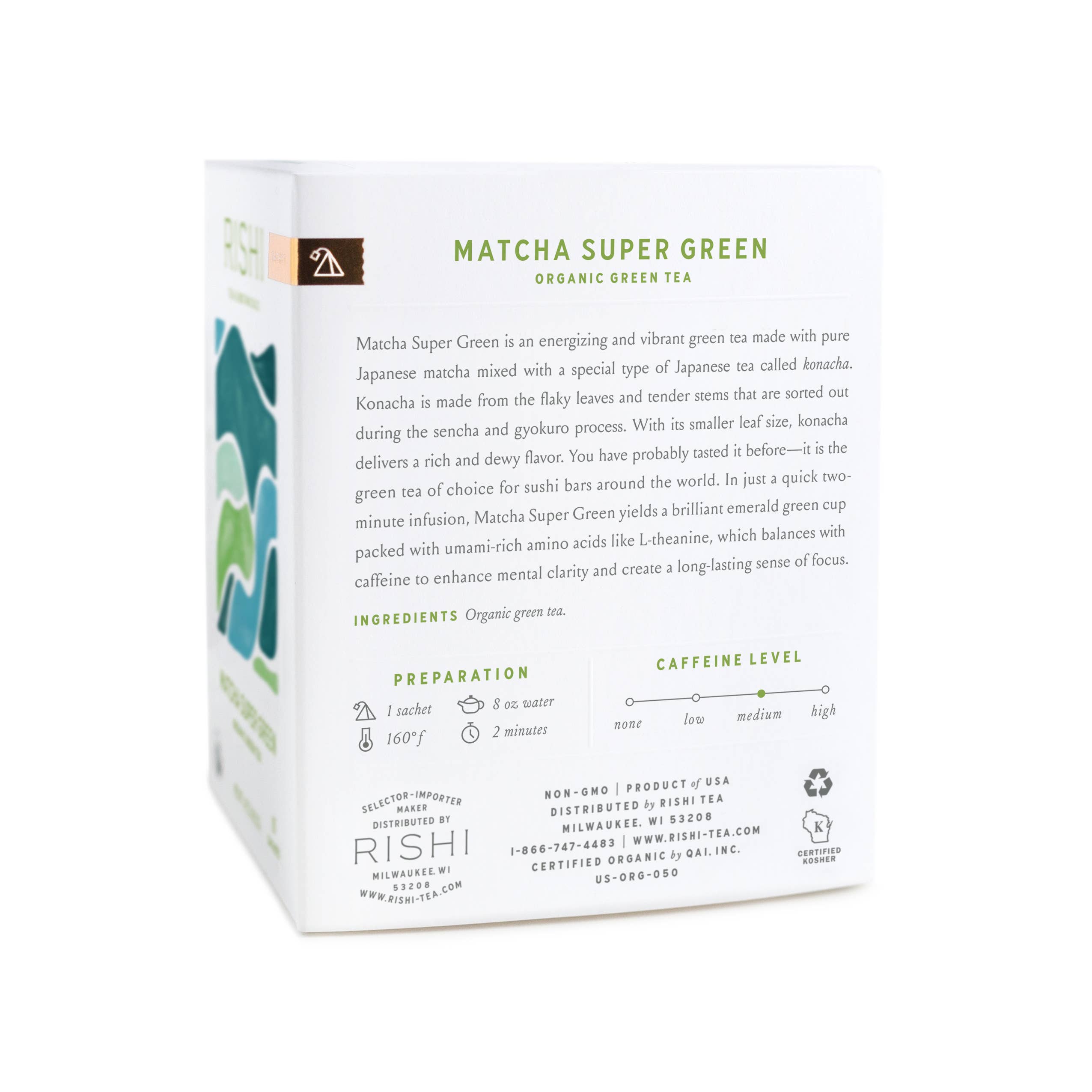 Rishi Tea & Botanicals - Wholesale Health/Detox Tea - Matcha Super Green Organic Green Tea Sachets2