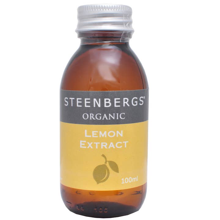 Lemon Extract, Organic 100ml for wholesale by Steenbergs