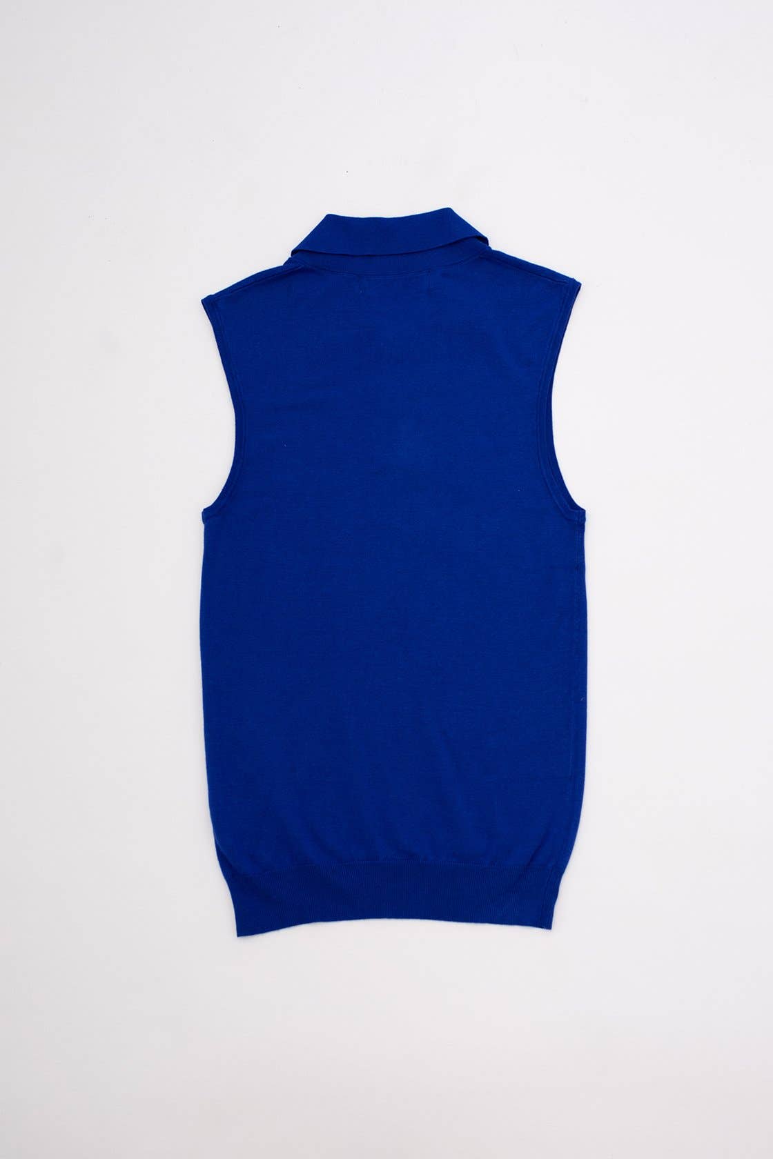 Blue Polo Knit Tank for wholesale on Faire7