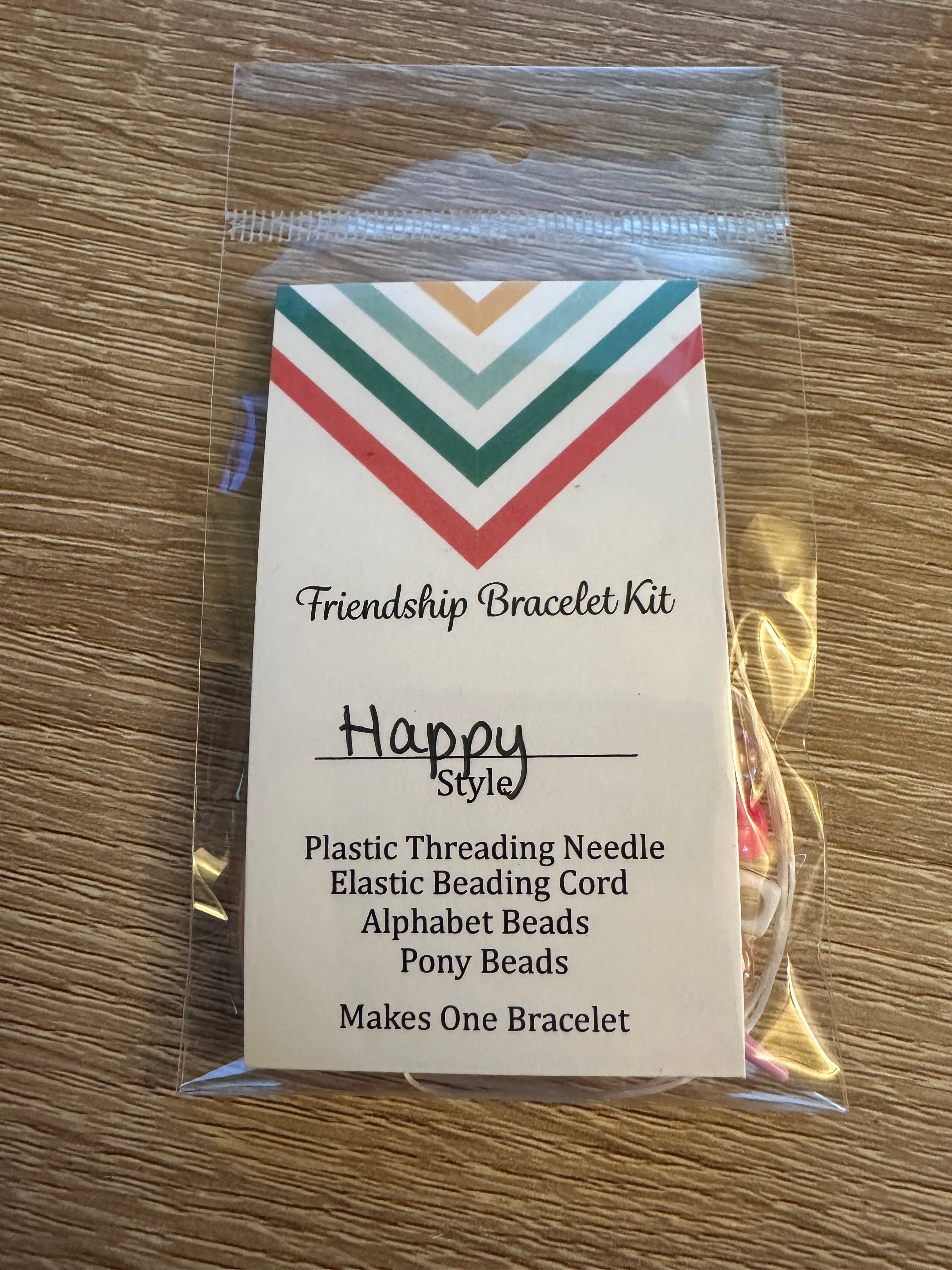 Scribble & Scroll - Wholesale DIY Jewelry - Kids - Friendship Beaded Bracelet Kit - Happy - Make Your Own Kit1