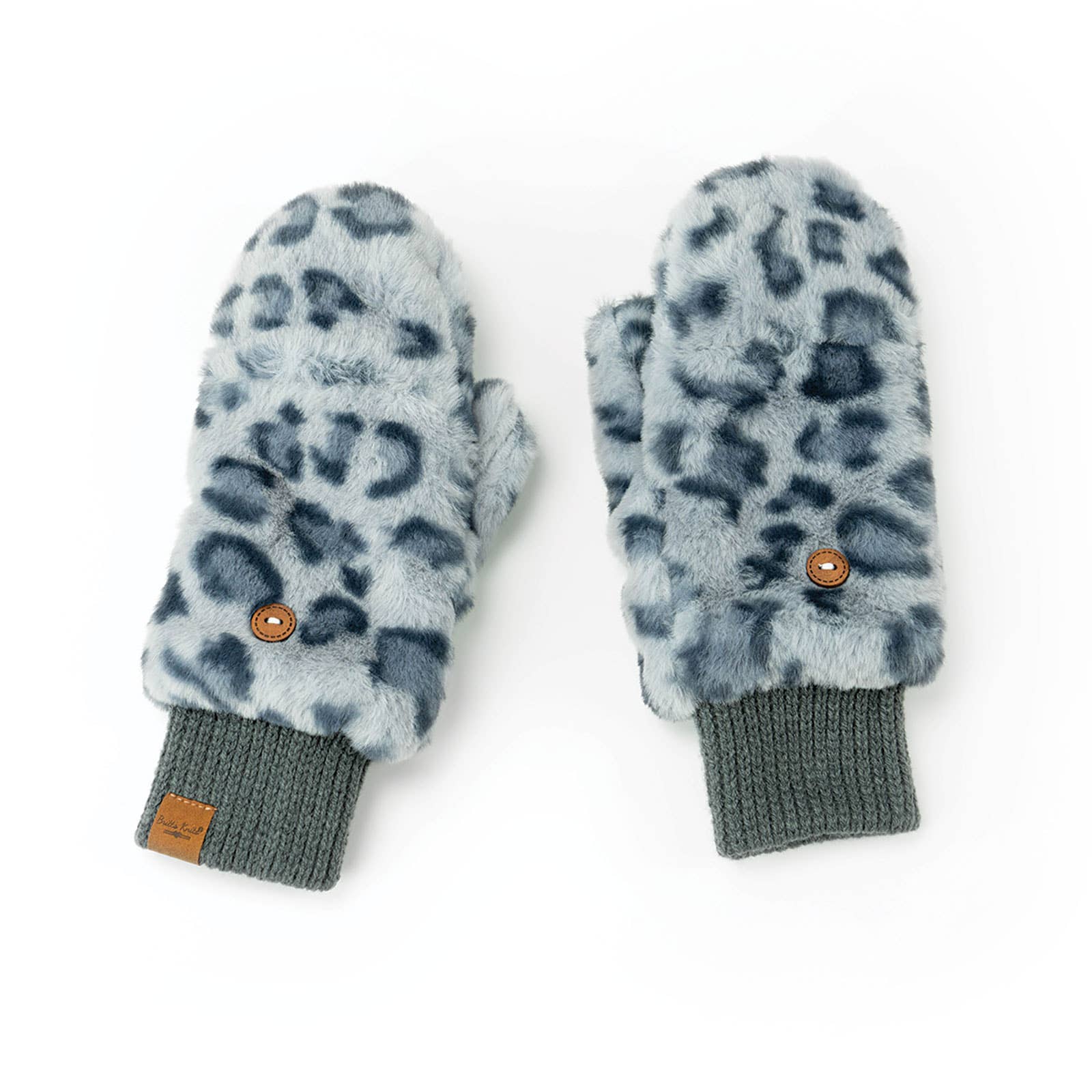DM Merchandising - Wholesale Mittens - Women's - Britt's Knits Snow Leopard Mittens Open Stock0