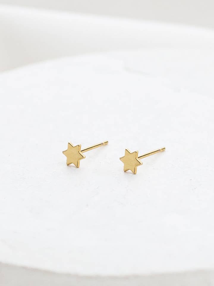 Tiny Star of David Earrings for wholesale by Shlomit Ofir Jewelry Design