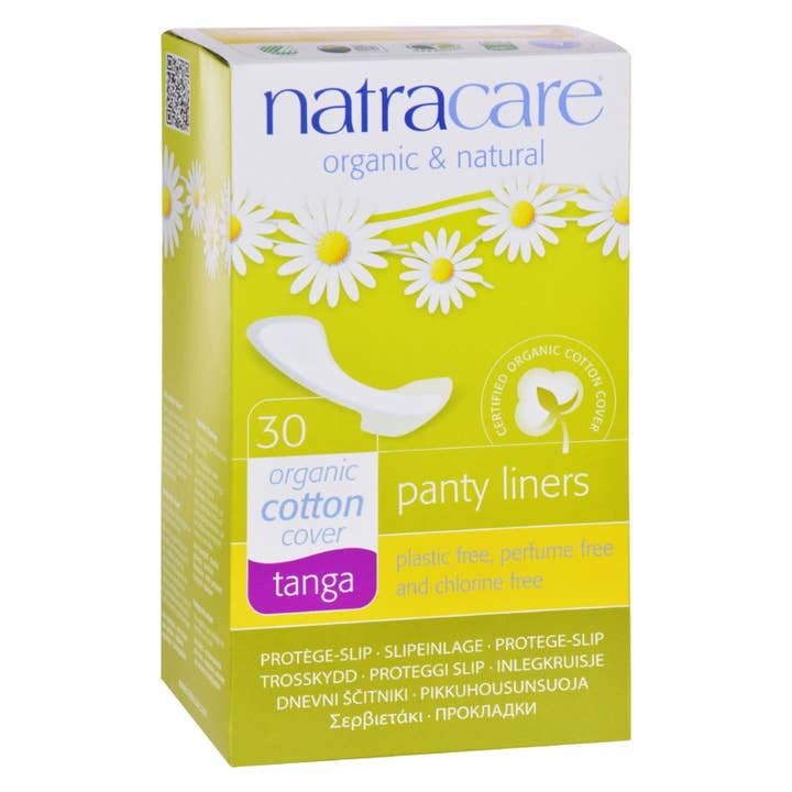 Natracare Natural Tanga Style Panty Liners - 30 Pack for wholesale by Everyday Supply Co