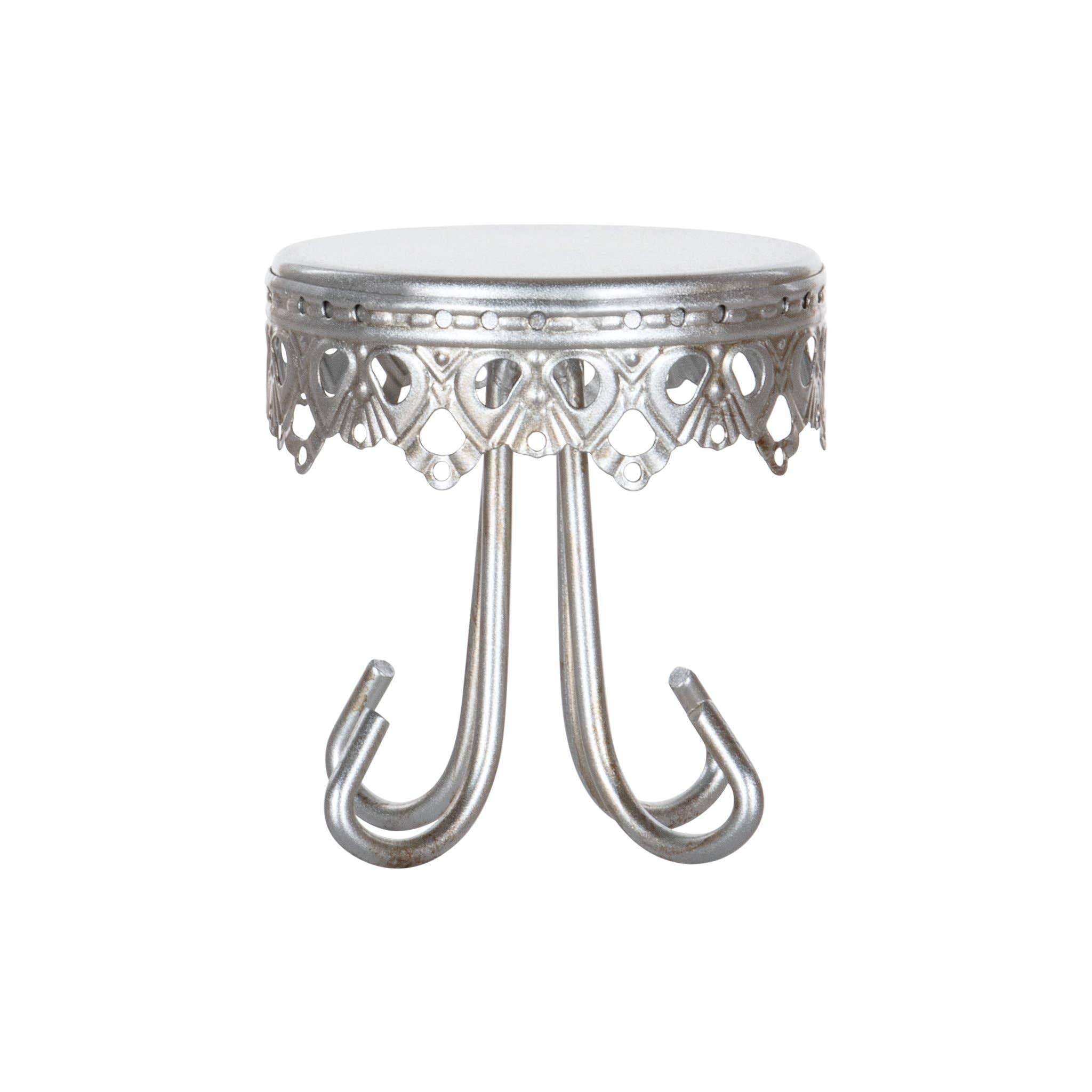 Amalfi Decor - Wholesale Cake Stand - 10 Piece Mini 3.5" Cupcake Holder Set - Silver3