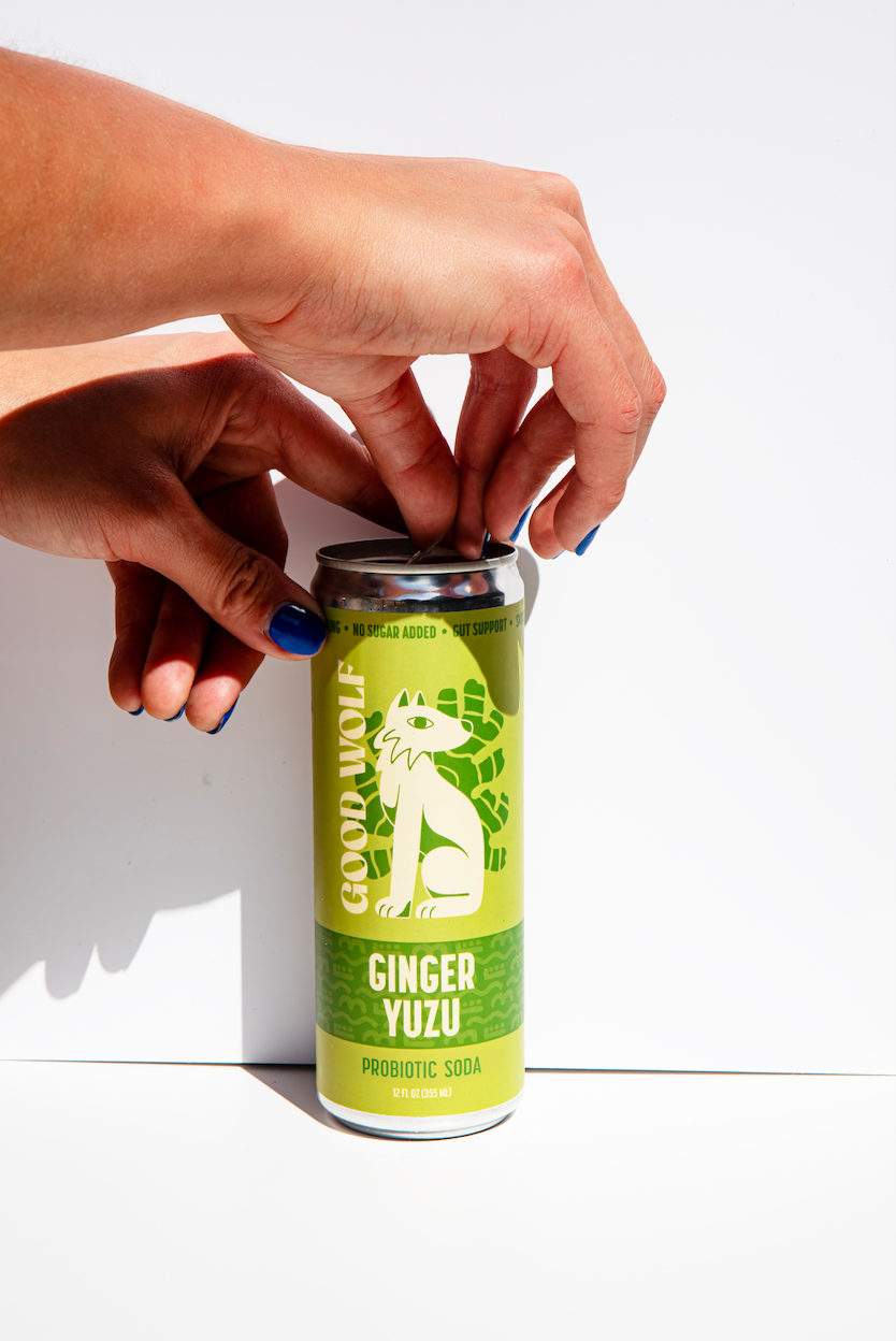 Good Wolf Beverages - Wholesale Soda/Carbonated Drink - Ginger Yuzu Probiotic Soda - No Added Sugar; Hand-Crafted1