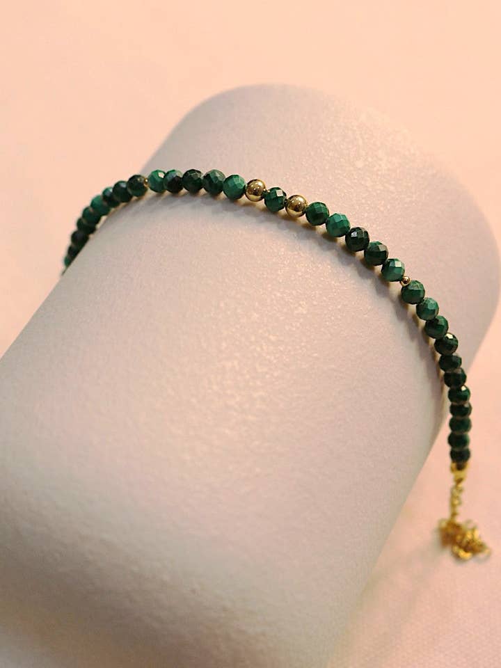 Forest Grace Malachite Bracelet for wholesale by KAE BY KIRTY