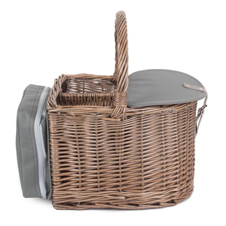 2 flaskor Beach Wicker Picknickkorg för wholesale av Red Hamper