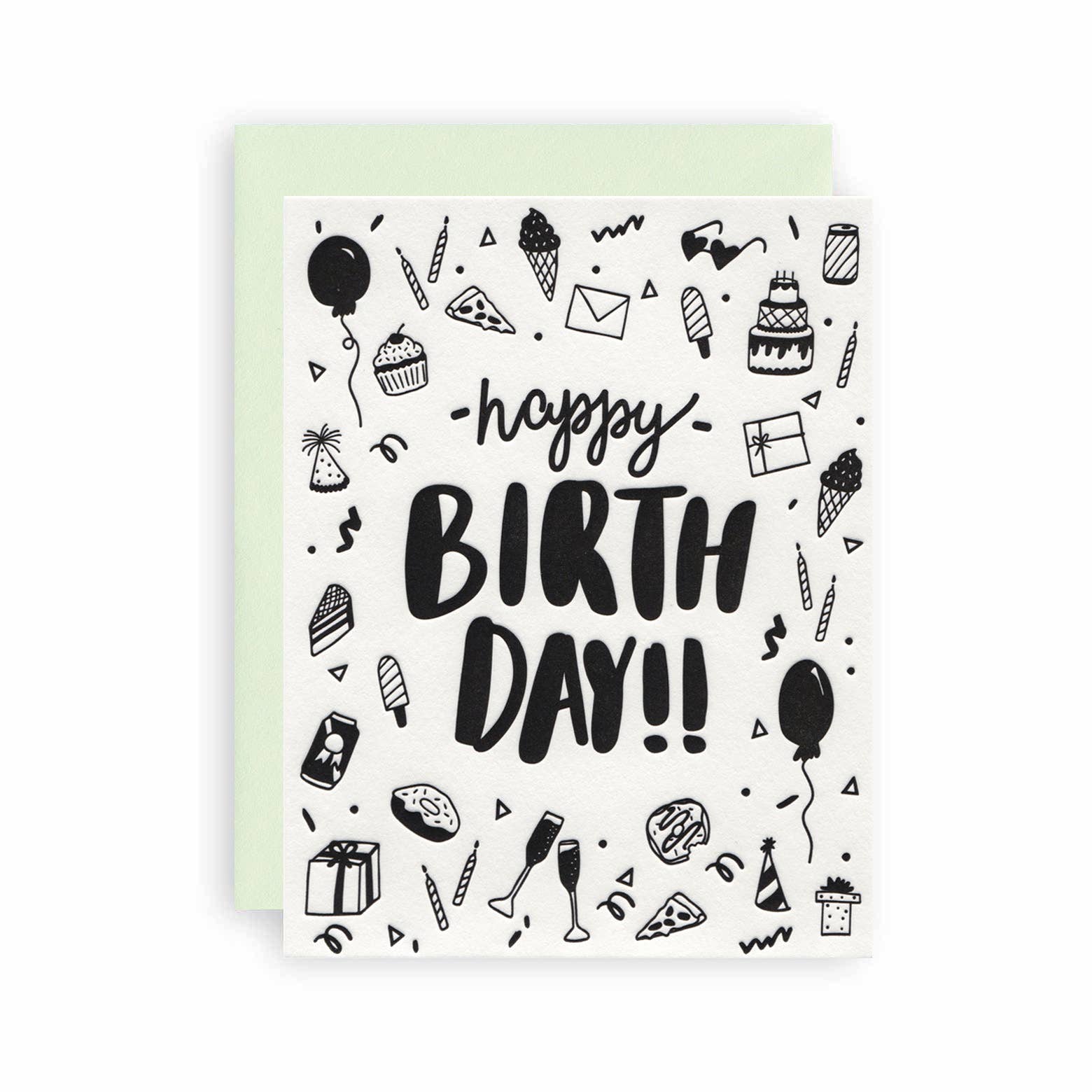 KB Paperie - Wholesale Birthday Card - Birthday Sketch