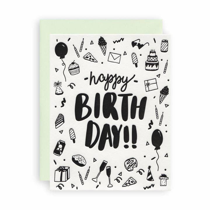 KB Paperie - Wholesale Birthday Card - Birthday Sketch0