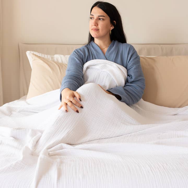 Manta Muselina 4 Capas Transpirable Lujo Algodón Turco para venta al por mayor de Vivamaison