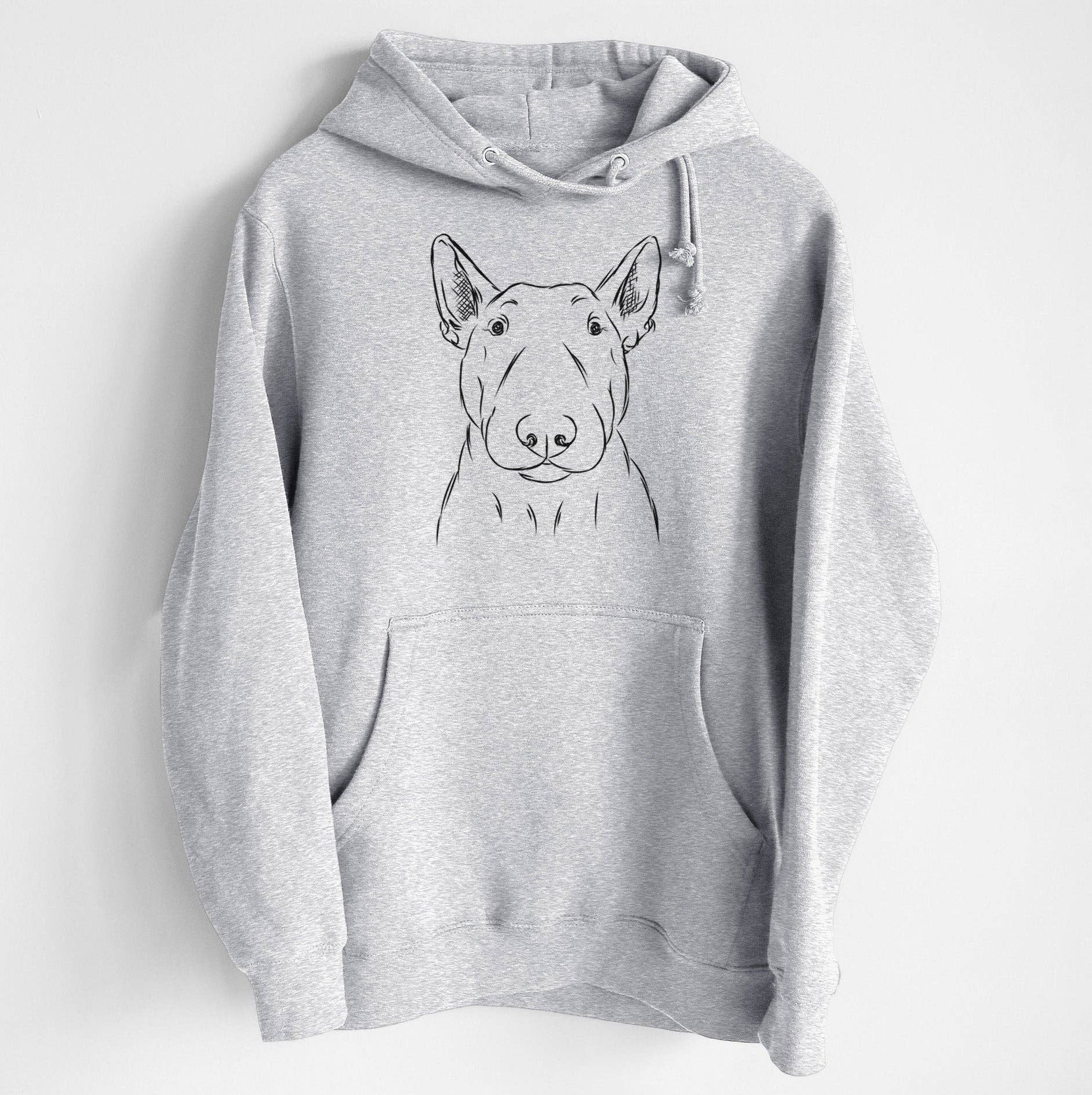 Inkopious - Wholesale Hoodie - Unisex - Jett the Bull Terrier- Heavyweight Fleece Hoodie0