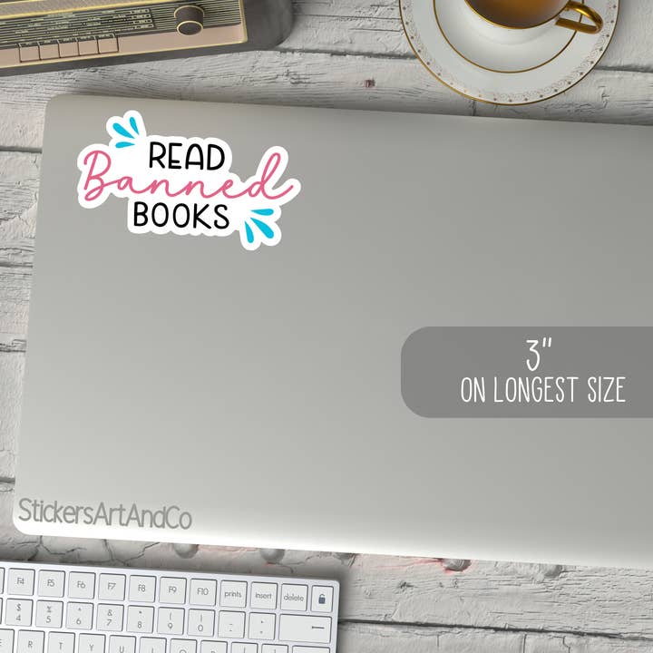 Stickers Art & Co - Wholesale Sticker - Read Banned Books Bookish Stickers / Book Club Waterproof1