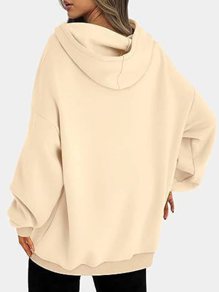 Lovenne - Wholesale Hoodie - Women's - Oversized loose fleece hooded sweatshirt36
