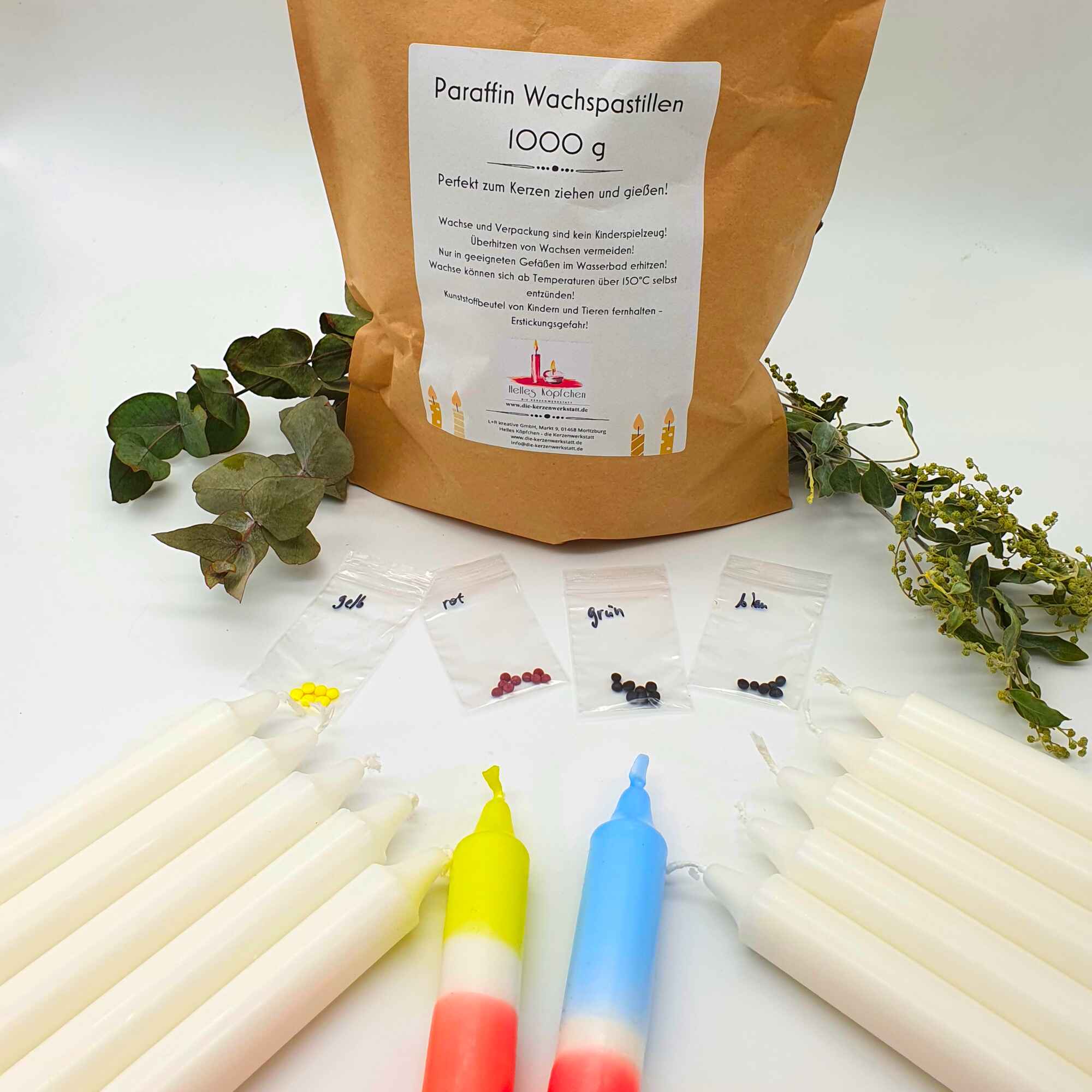 Die Kerzenwerkstatt - Wholesale DIY Craft Kit - DIP DYE DIY set: make and pour candles in colorful colors2