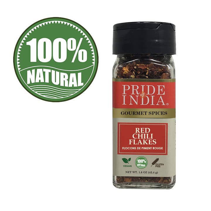 PRIDE INDIA BRANDS - Wholesale Gedroogde kruiden - Rode chilivlokken - gastronomische specerijen/culinaire must have1