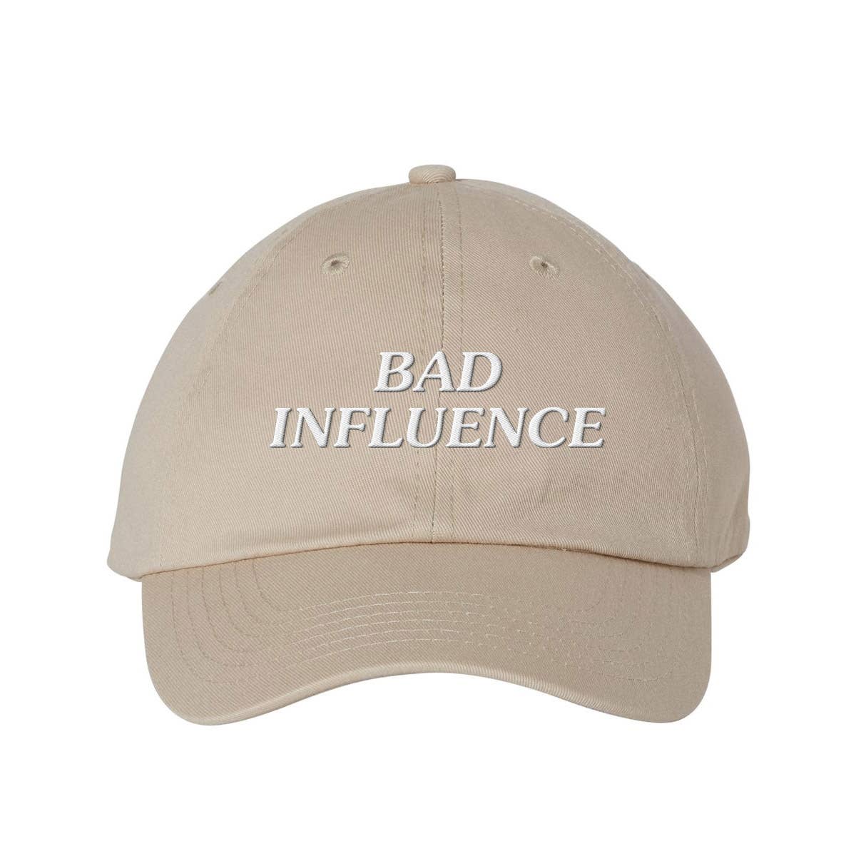 Lucky Luna Apparel - Wholesale Baseball Cap - Women's - Bad Influence Embroidered Dad Hat8