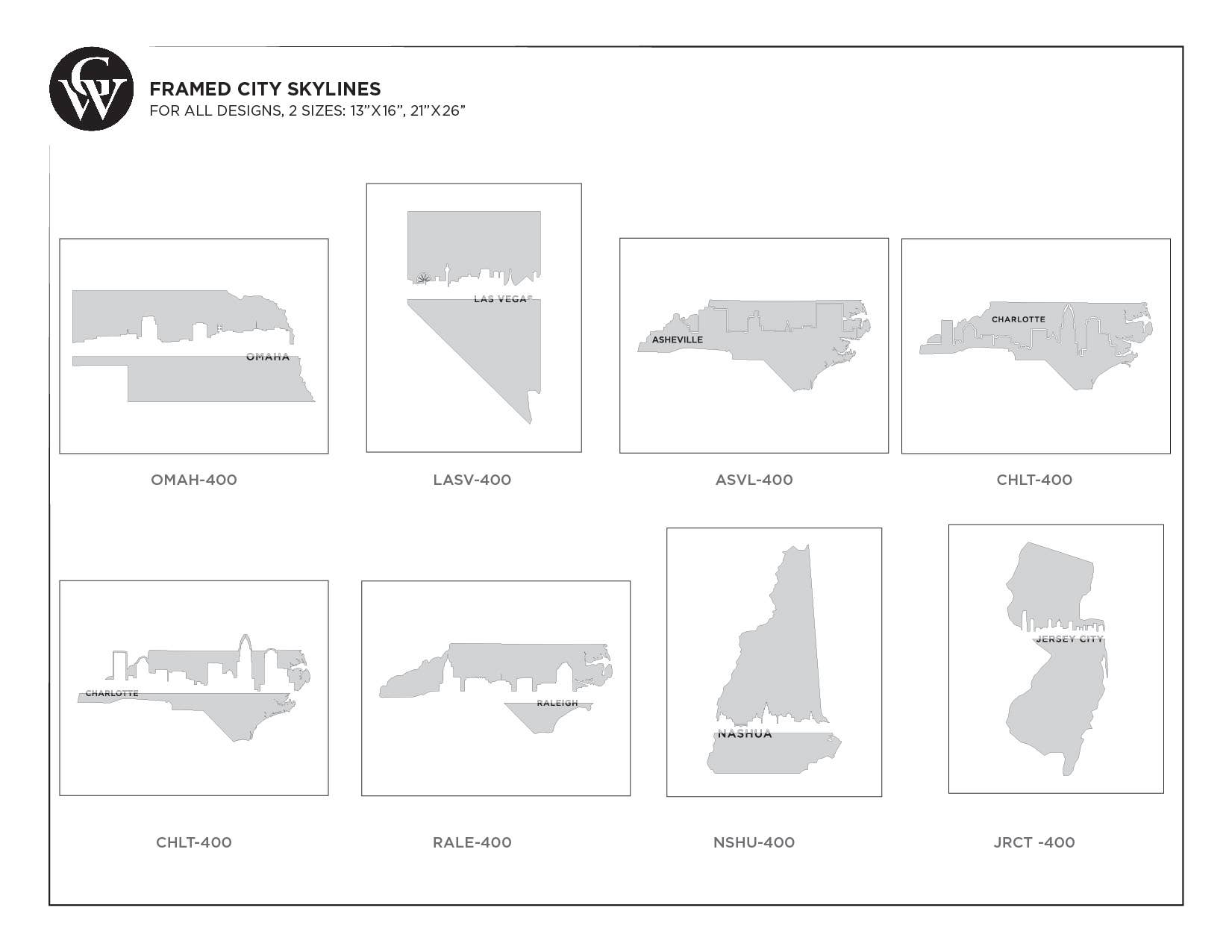 Grainwell - Wholesale Art Print - Framed City Skyline5