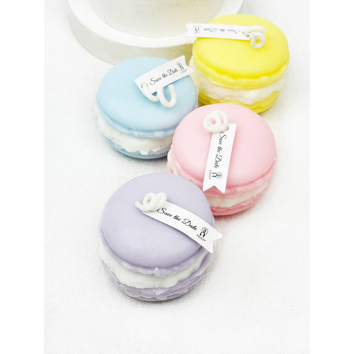 MIX COLOR Candle of Macaron with Scents for wholesale on Faire5