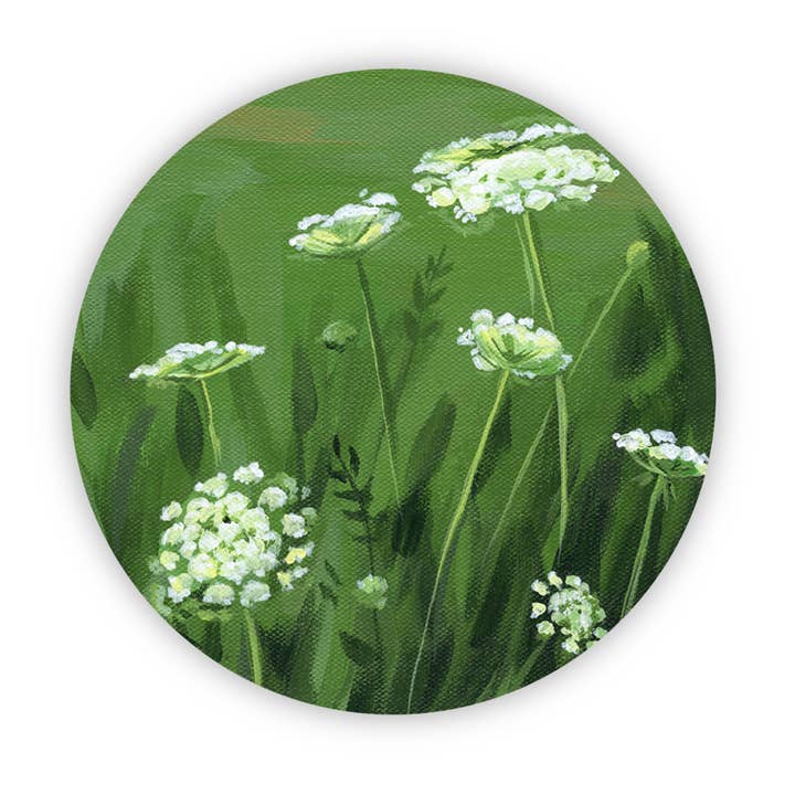 Queen Ann's Lace / Vinyl Sticker for wholesale by Kasey Melissa Art